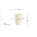 Taza de café plástica de fibra de bambú ecológica